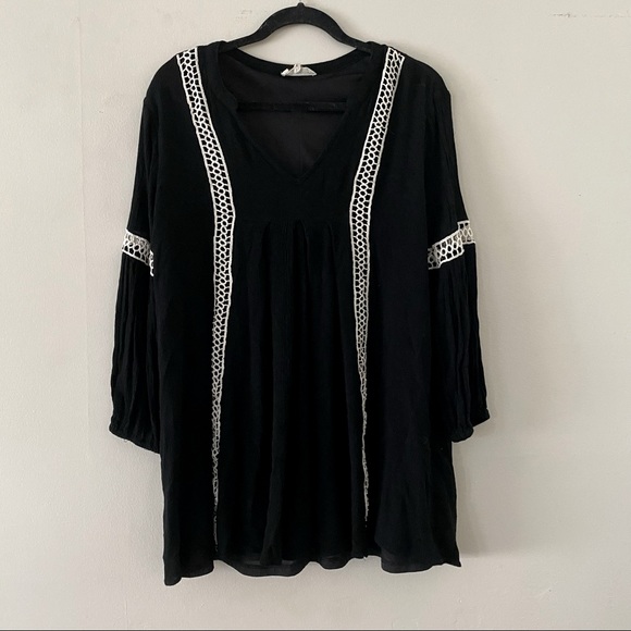 Entro boho dress with puff sleeve - Picture 1 of 5